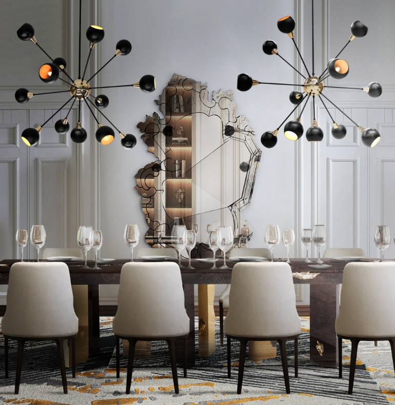 MODERN DINING ROOM THAT EXUDES RICHNESS
