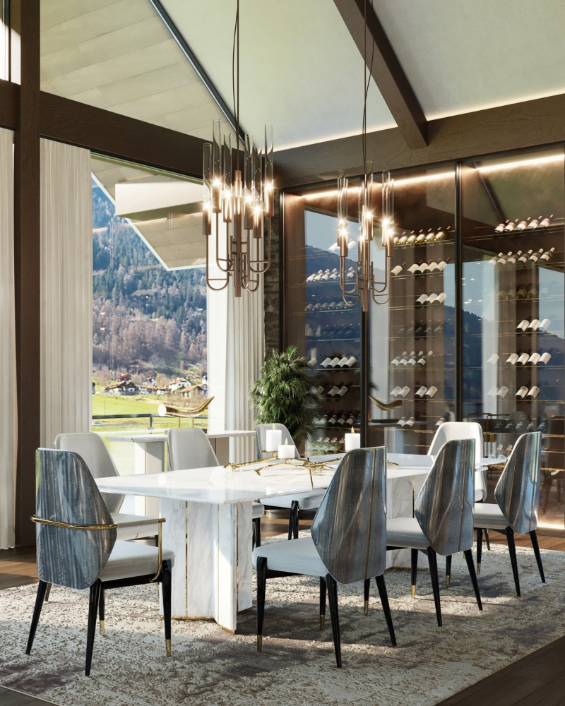 Enchanted Sophistication: Exploring the Luxurious Chalet Amidst the Moutreaux Mountains